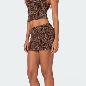 Leopard Print Skirt